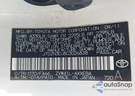 2012 Toyota Prius V Two из США, поврежденный, VIN JTDZN3EU8C3026838